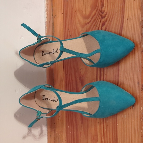 Bonnibel Modcloth green heels - Picture 3 of 4